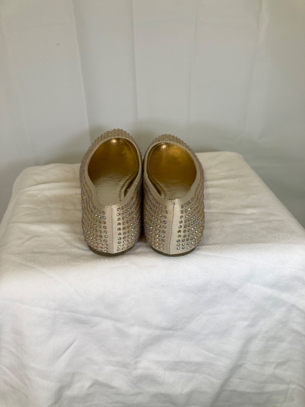 Brash Shoes Flats Sz 7 Gemini Champagne New in Box Crystal Accents Payless Shoe - Picture 6 of 13